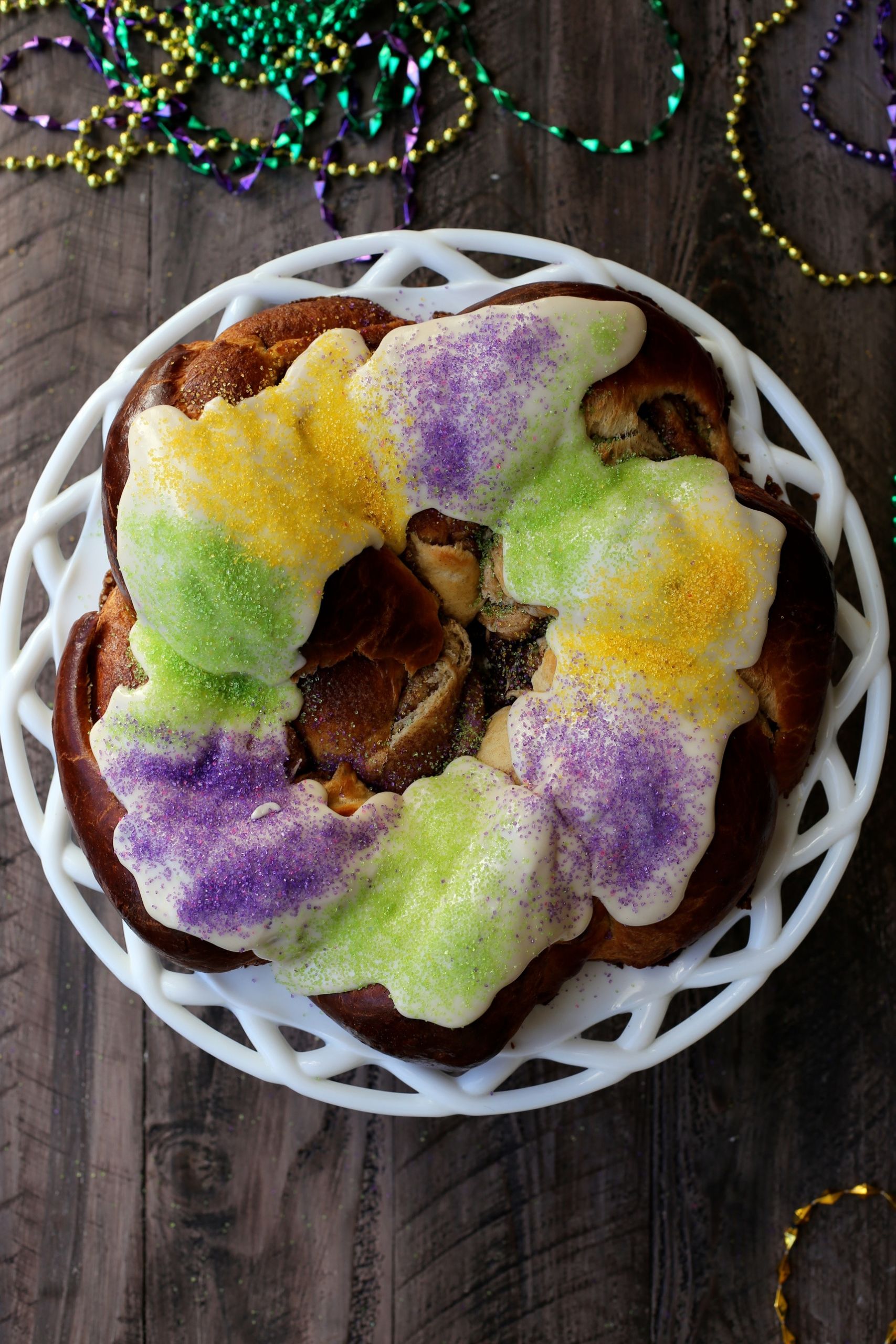 Mardis Gras Cake Recipe Elegant Mardi Gras King Cake Recipe — Dishmaps