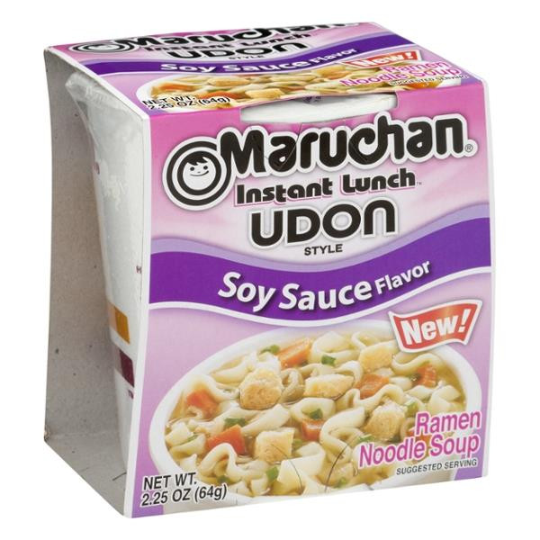 Maruchan Cup Noodles
 Maruchan Instant Lunch Udon Style Soy Sauce Flavor