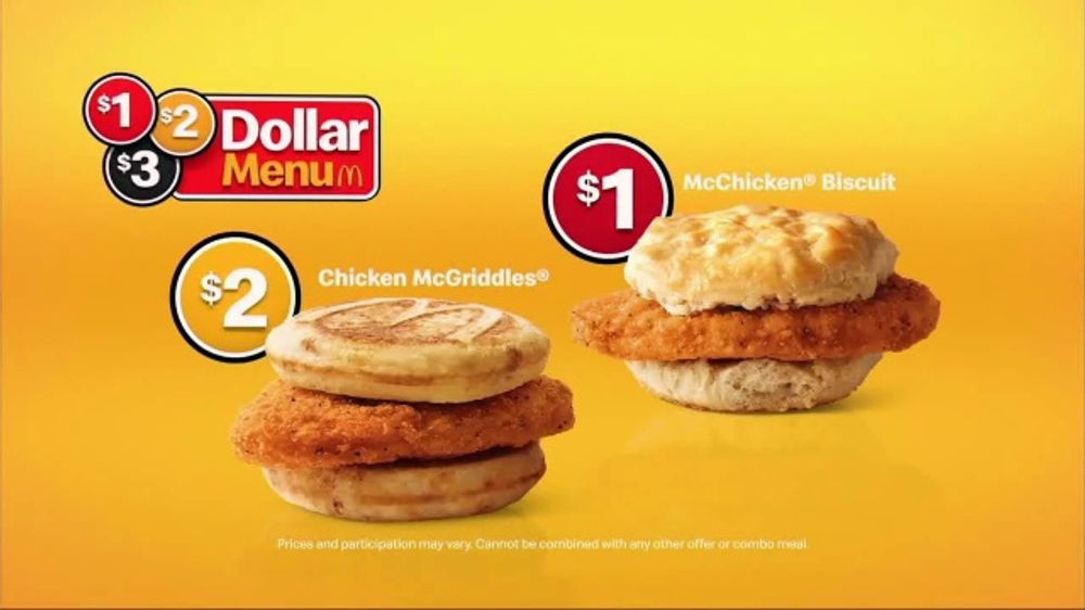 Mcdonalds Chicken Biscuit
 McDonald s Breakfast Menu TV mercial Count Go Wrong