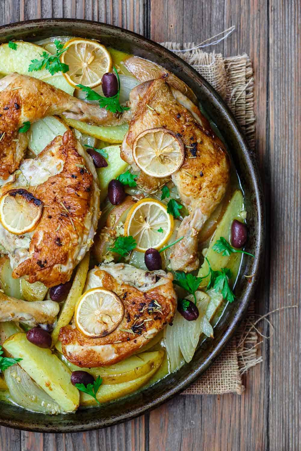 Mediterranean Dinner Recipe
 Greek Chicken and Potato Dinner