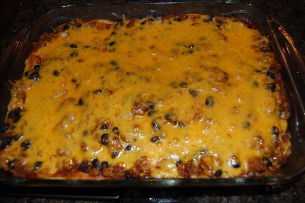 Mexican Casserole With Ground Beef
 Mexican Ground Beef Tortilla Layer Casserole Recipe Food