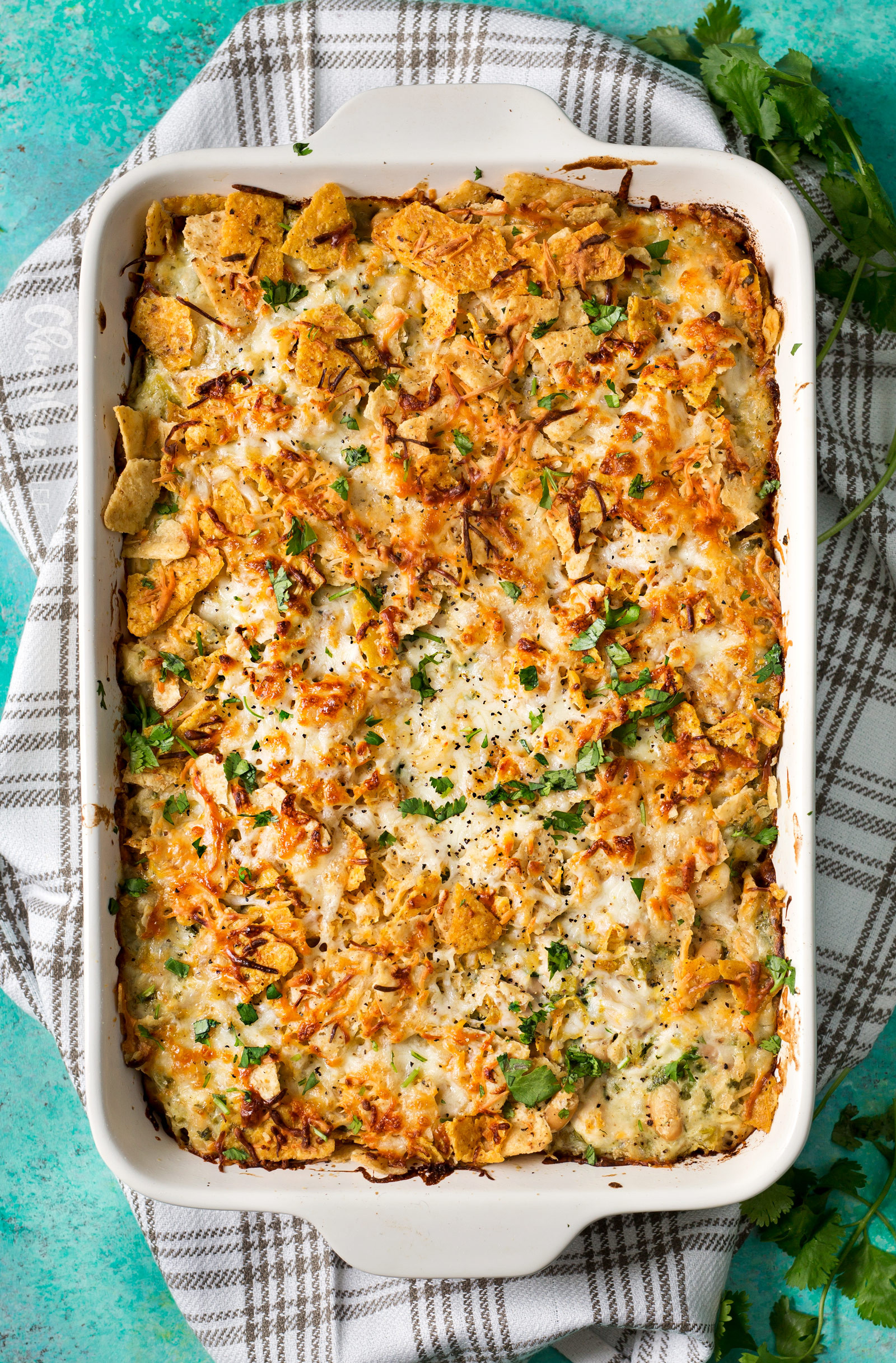 Mexican Chicken Casserole With Tortilla Chips
 Cheesy Chicken Tortilla Casserole The Chunky Chef
