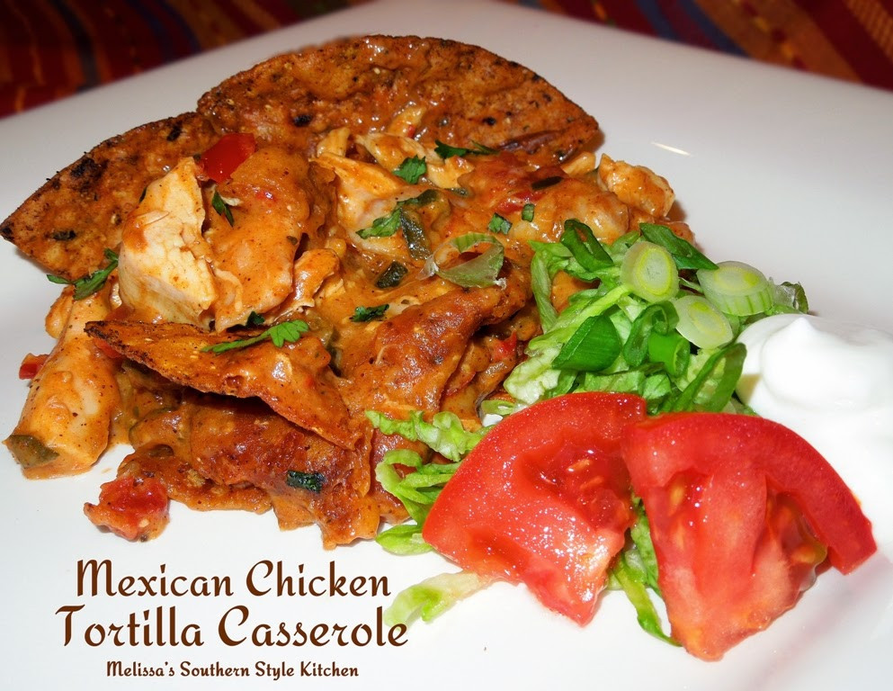 Mexican Chicken Casserole With Tortilla Chips
 Mexican Chicken Tortilla Casserole