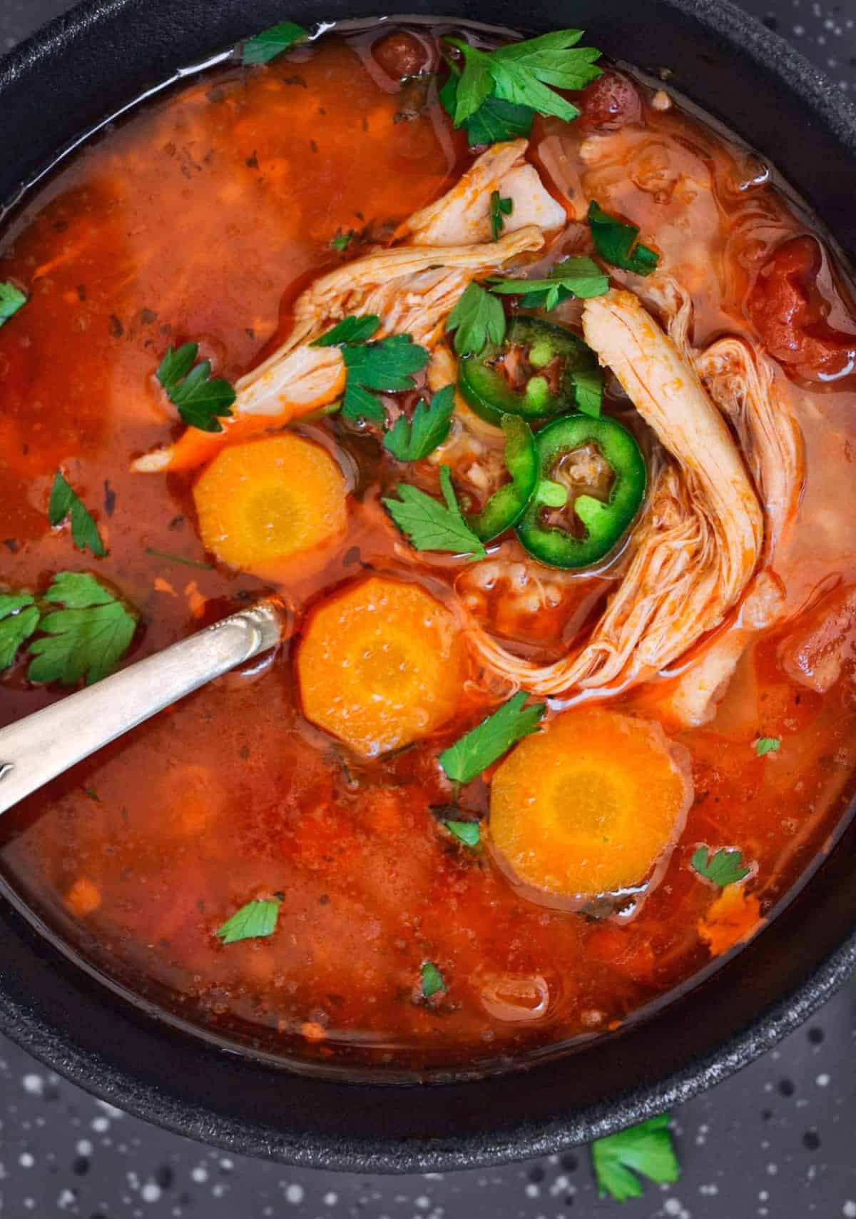 Mexican Pork Soup
 Spicy Mexican Chicken Soup Recipe Easy Chicken Recipes