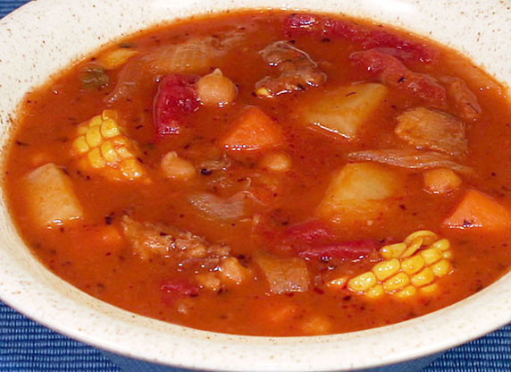 Mexican Pork Soup
 Chunky Mexican Pork Stew Recipe with Picture