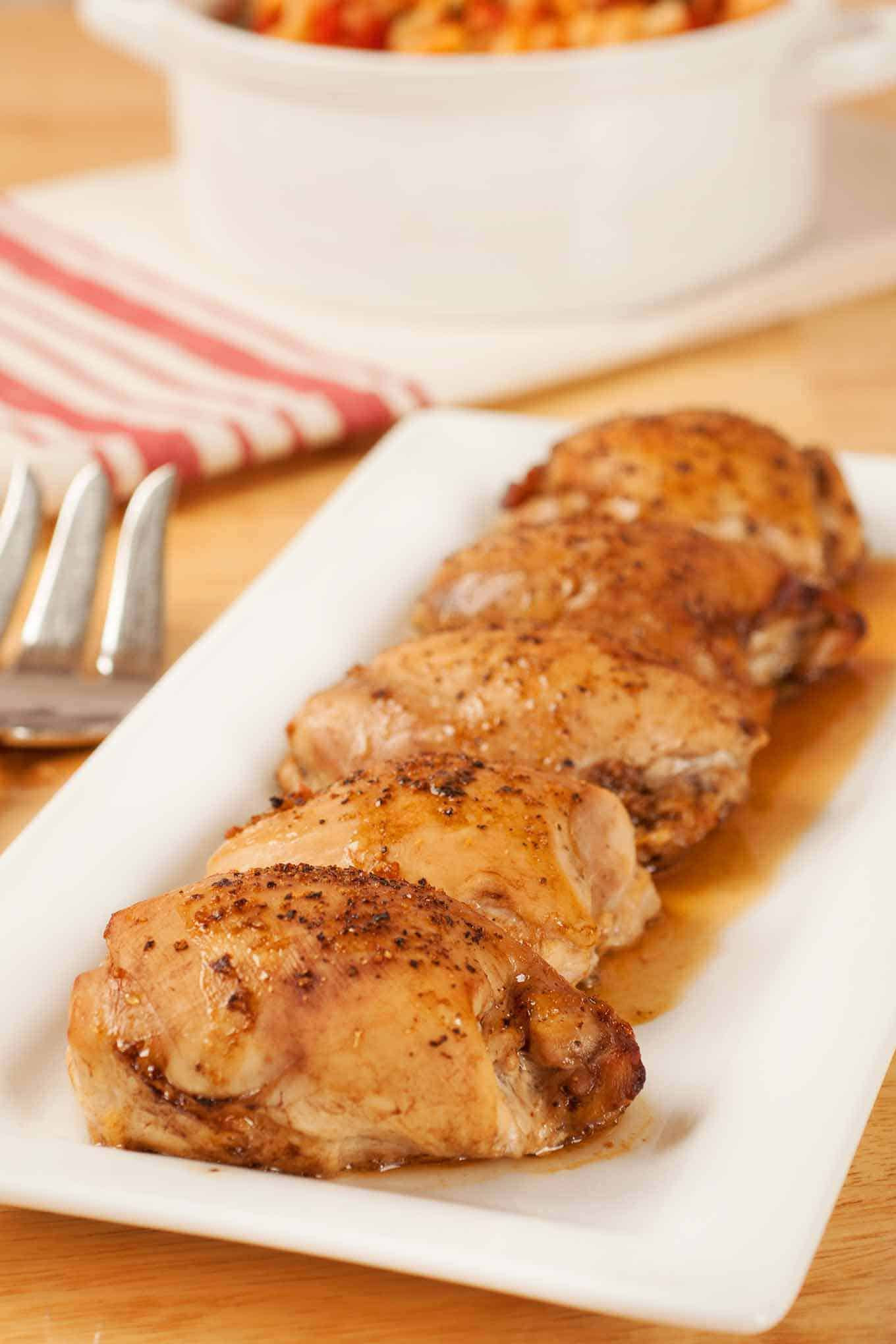 Microwaved Chicken Thighs
 Oven Roasted Chicken Thighs Recipe