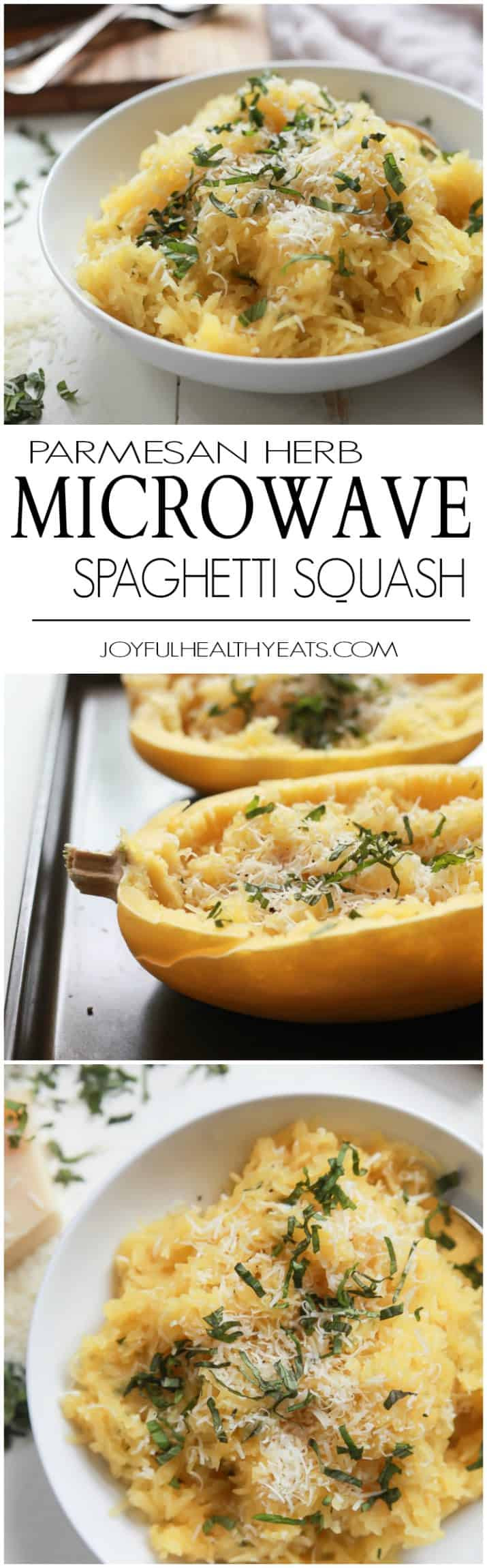 Microwaved Spaghetti Squash
 Parmesan Herb Microwave Spaghetti Squash