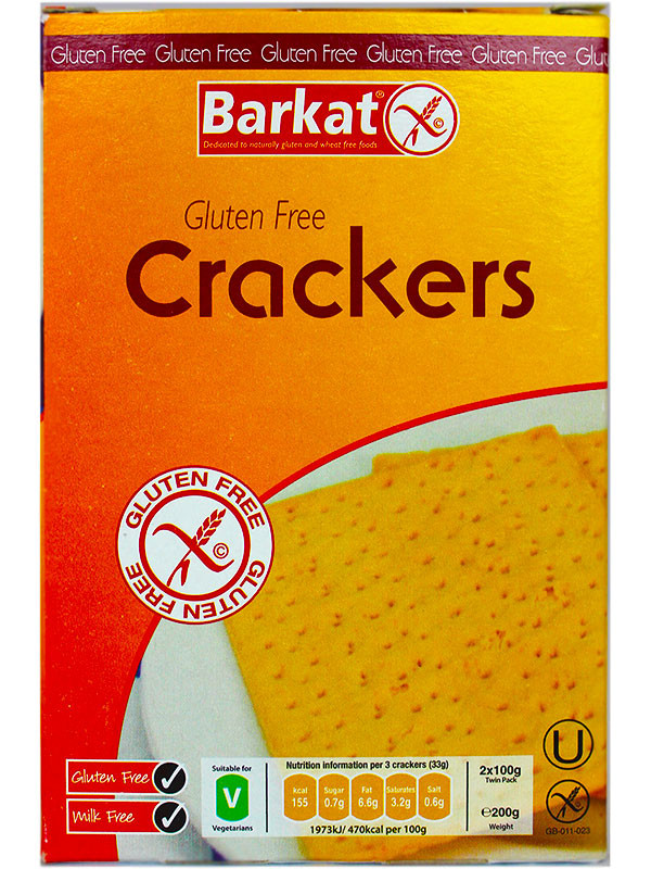 Milton'S Crackers Gluten Free
 Crackers Gluten Free 200g Barkat HealthySupplies