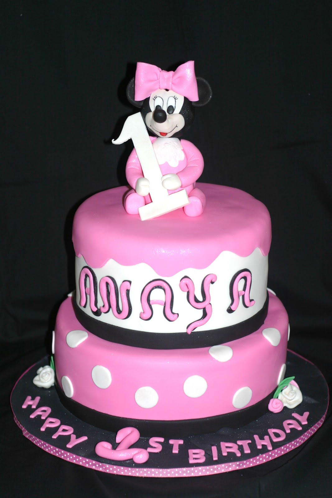 Minnie Mouse Birthday Cake
 Pink Little Cake Baby Minnie Mouse Cake