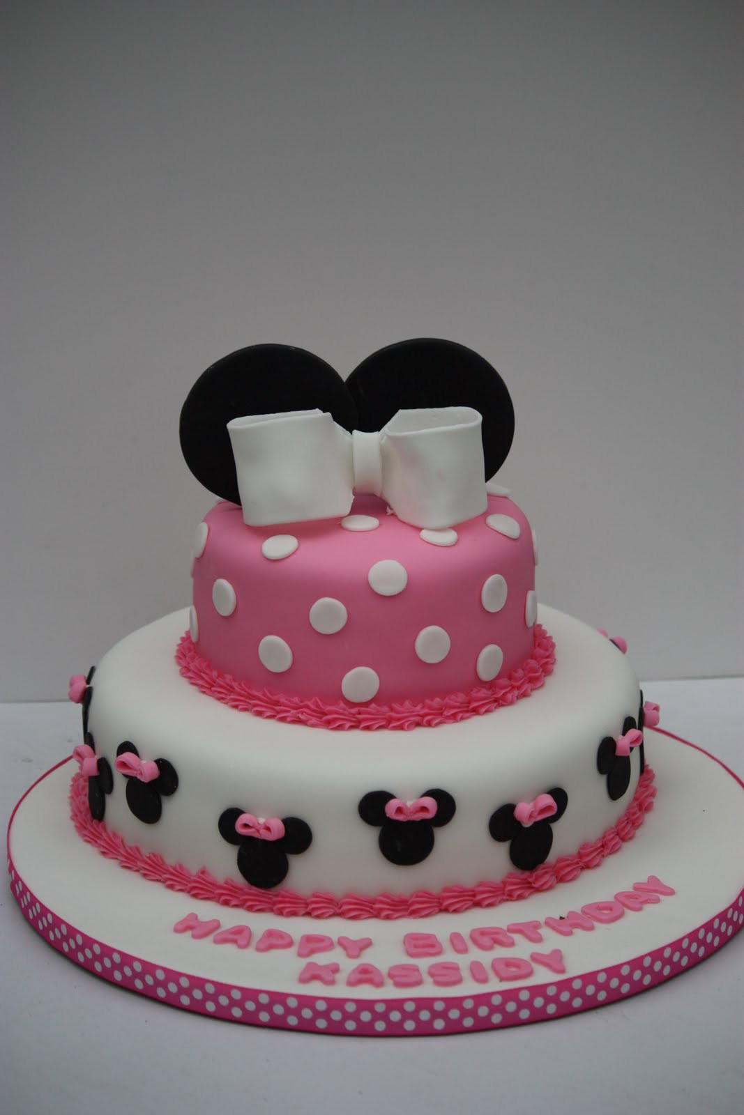 Minnie Mouse Birthday Cake
 Whimsical by Design Minnie Mouse Birthday Cake