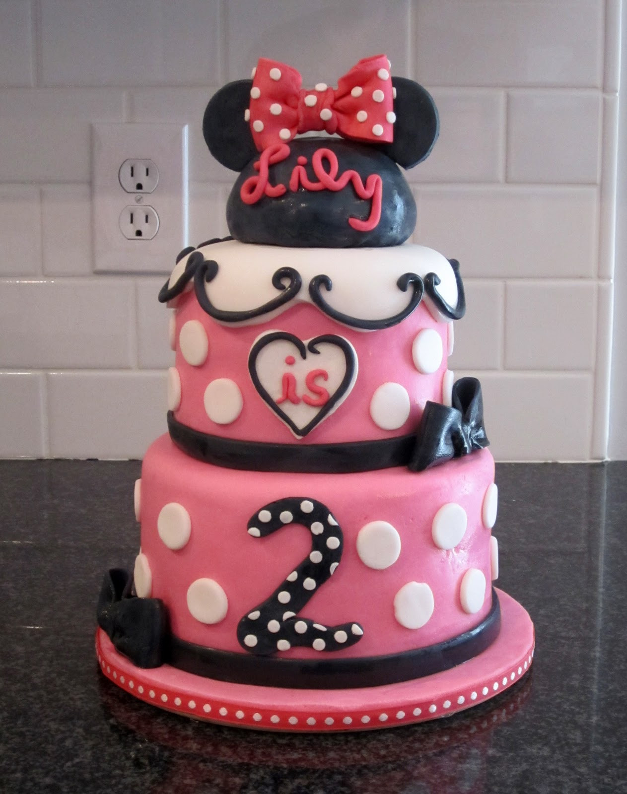 Minnie Mouse Birthday Cake
 Kelli s Kakez Minnie Mouse Birthday