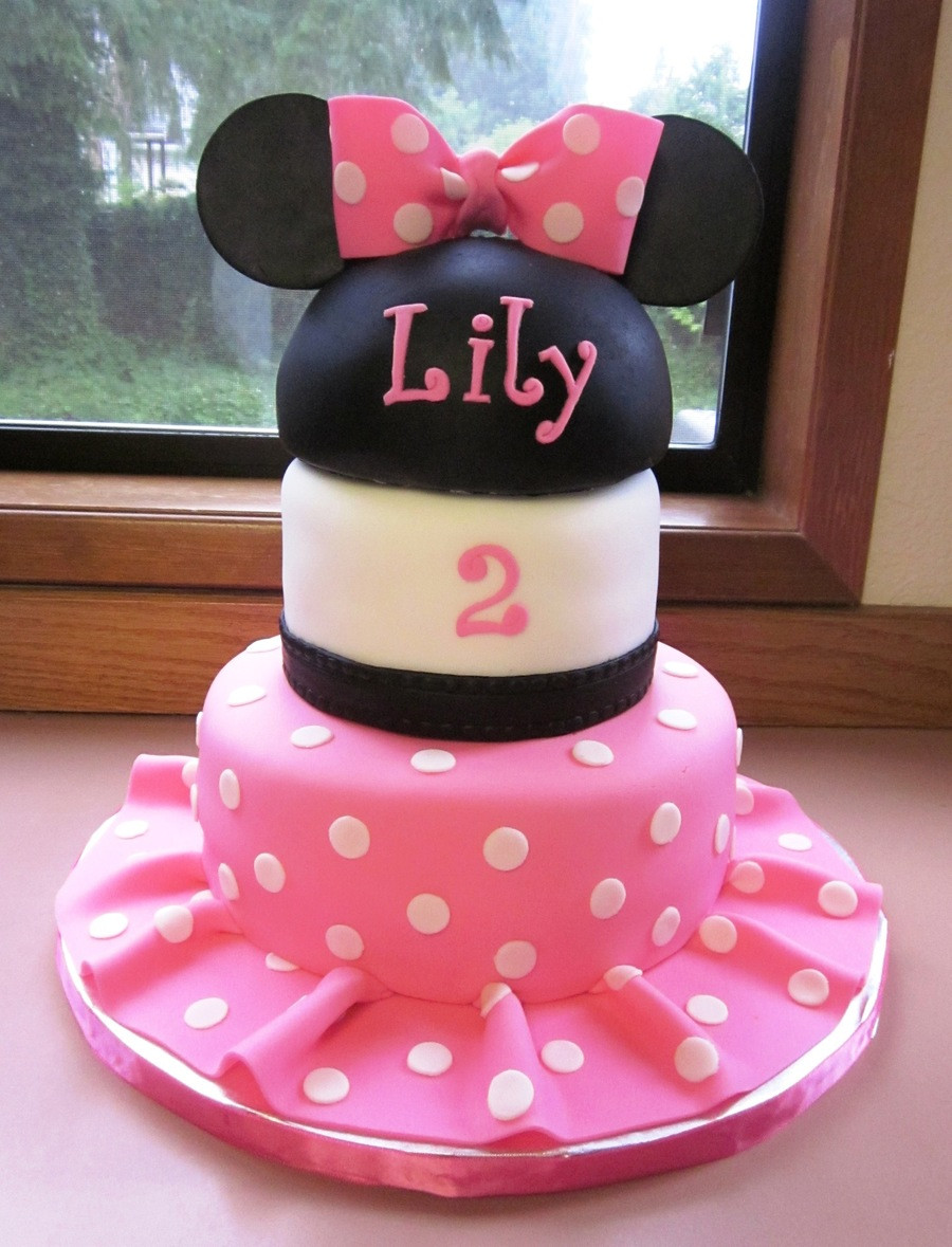 Minnie Mouse Birthday Cake
 Minnie Mouse 2Nd Birthday Cake CakeCentral