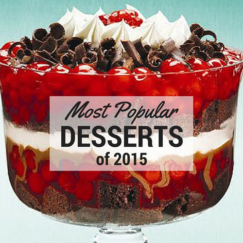 Most Popular Desserts
 Most Popular Desserts of 2015Recipe Collection