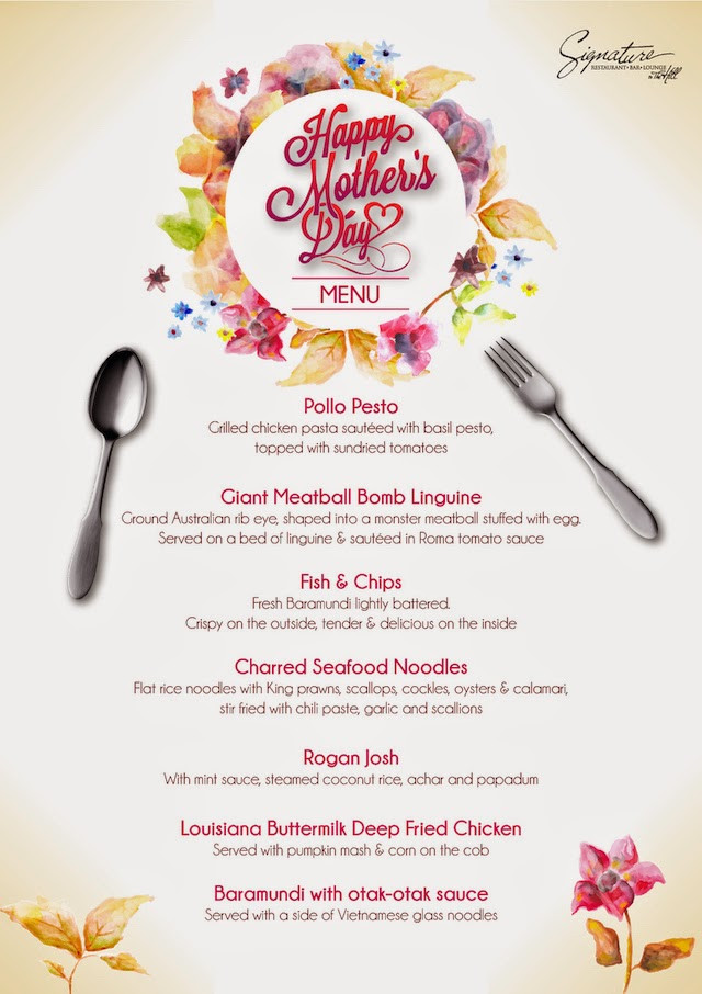 Mothers Day Dinner Menus
 Happy Mother’s Day Dinner Signature The Roof – Mimi s