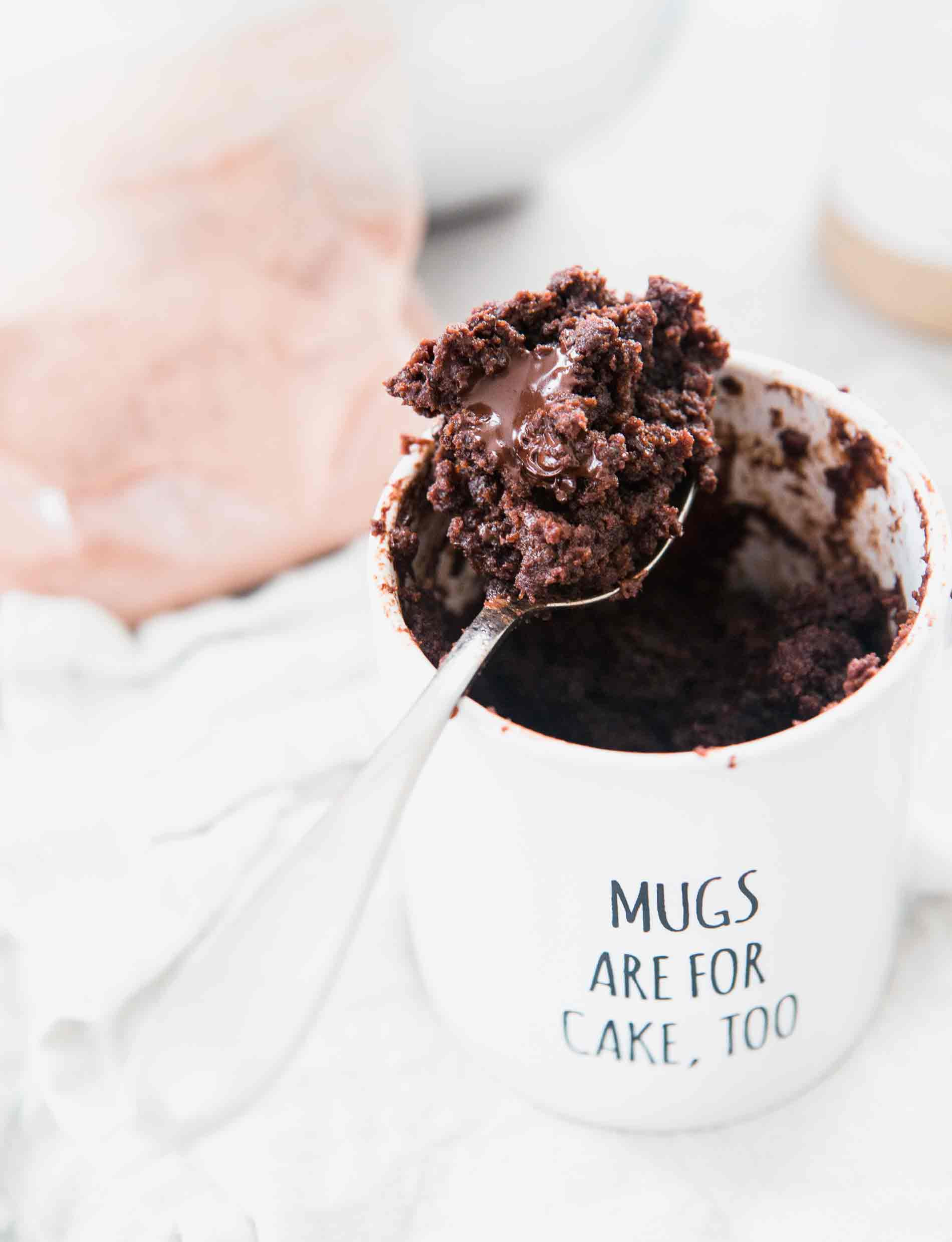 Mug Cake With Cake Mix And No Egg
 The Moistest Chocolate Mug Cake Mug Cake For e or Two