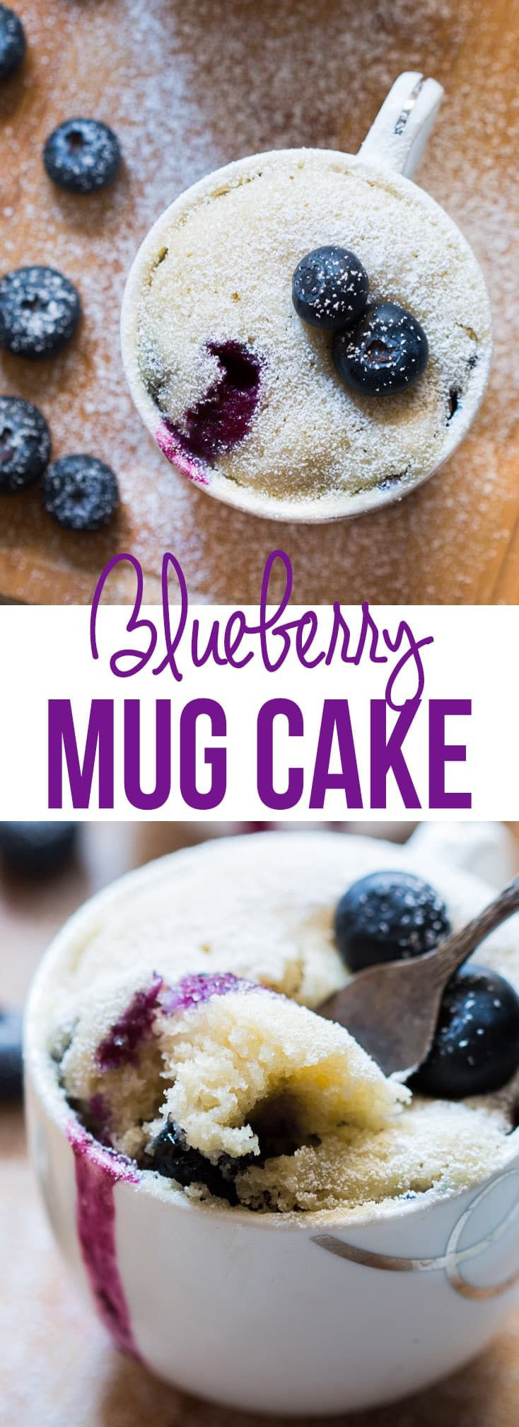 Mug Cake With Cake Mix And No Egg
 Eggless Blueberry Microwave Mug Cake Recipe