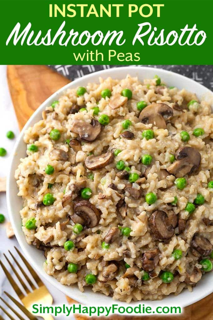 Mushroom Risotto Instant Pot Lovely Instant Pot Mushroom Risotto with Peas