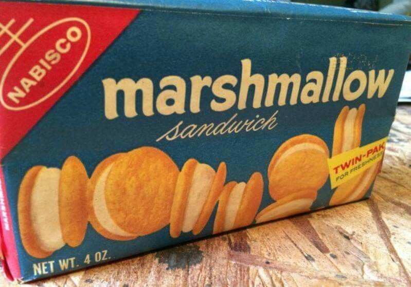 Nabisco Marshmallow Sandwich Cookies
 Nabisco Marshmallow Sandwich 1950s