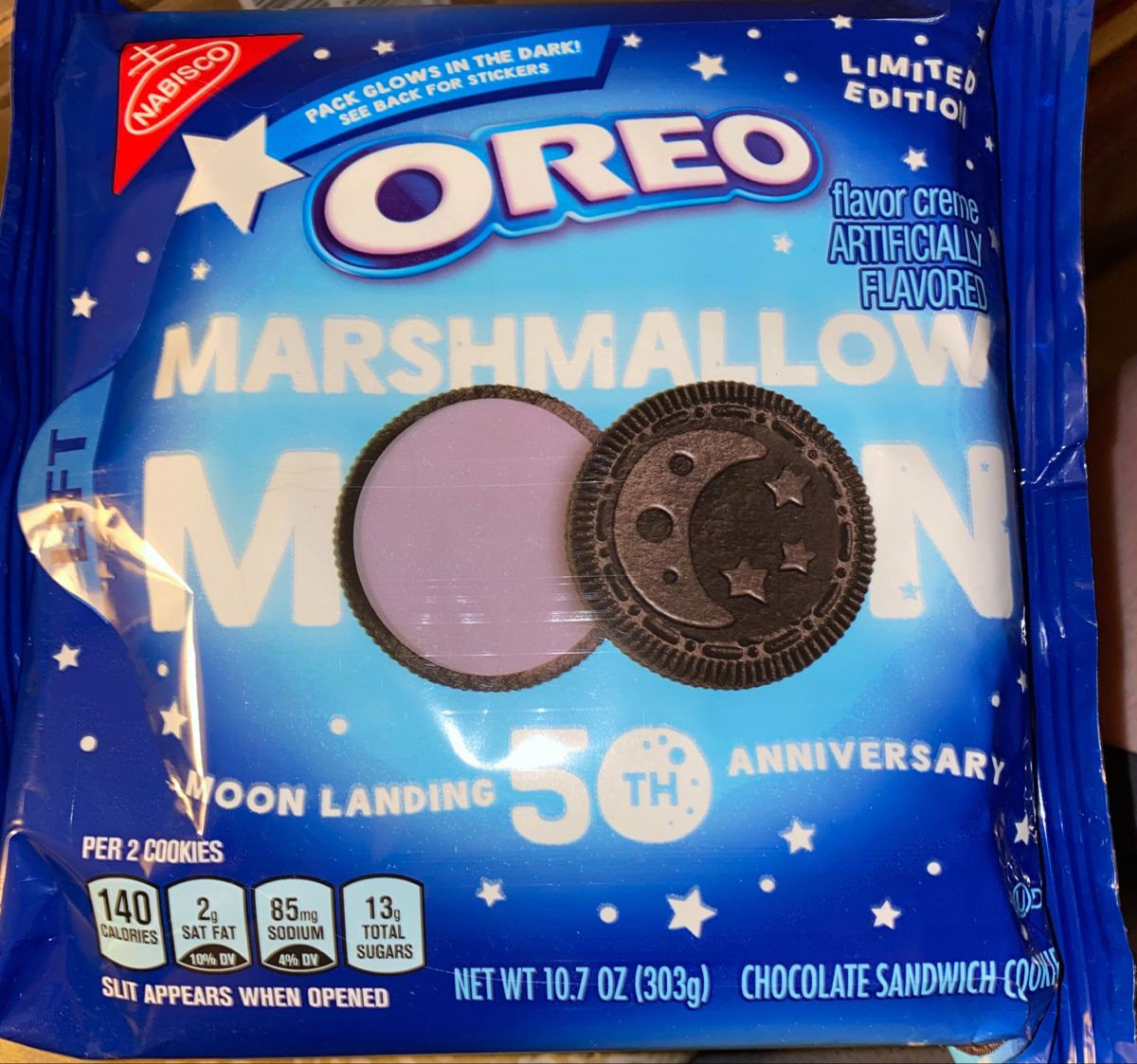 Nabisco Marshmallow Sandwich Cookies
 Nabisco Oreo marshmallow moon chocolate sandwich cookies