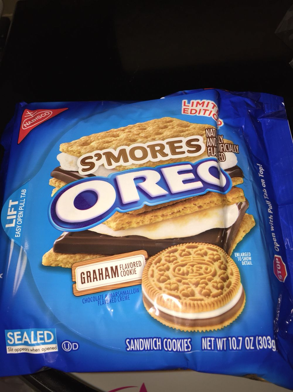 Nabisco Marshmallow Sandwich Cookies
 Nabisco S Mores Oreo graham flavored cookie