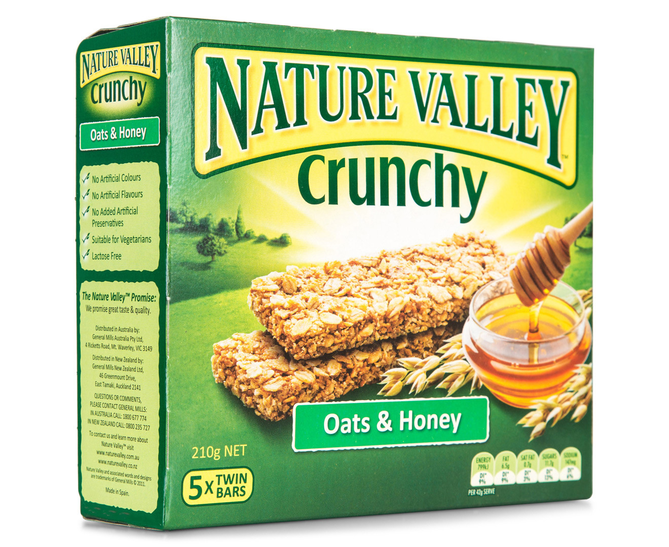 Nature Valley Oats And Honey Gluten Free
 3 x Nature Valley Crunchy Oats & Honey 5pk