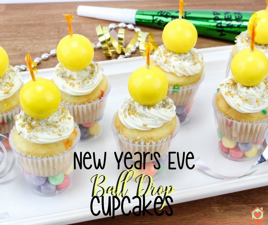 New Year'S Cupcakes
 New Year’s Ball Drop Cupcakes