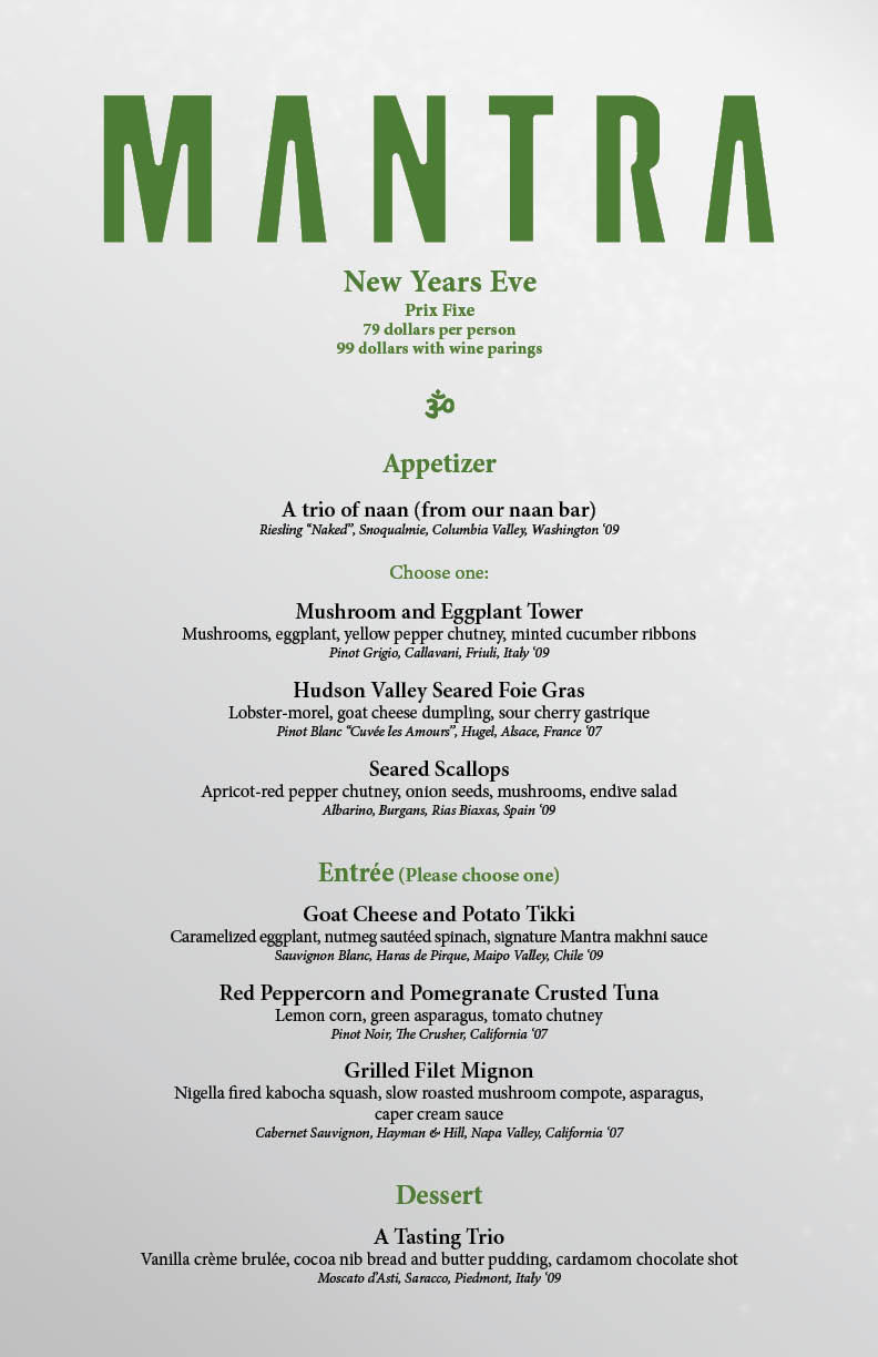 New Years Dinner Menu
 301 Moved Permanently