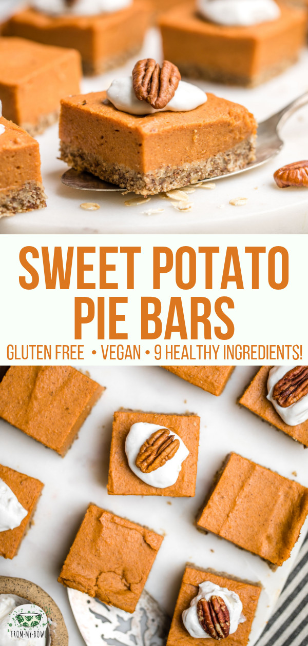 Non Dairy Sweet Potato Pie
 Sweet Potato Pie Bars Gluten Free & Vegan From My Bowl