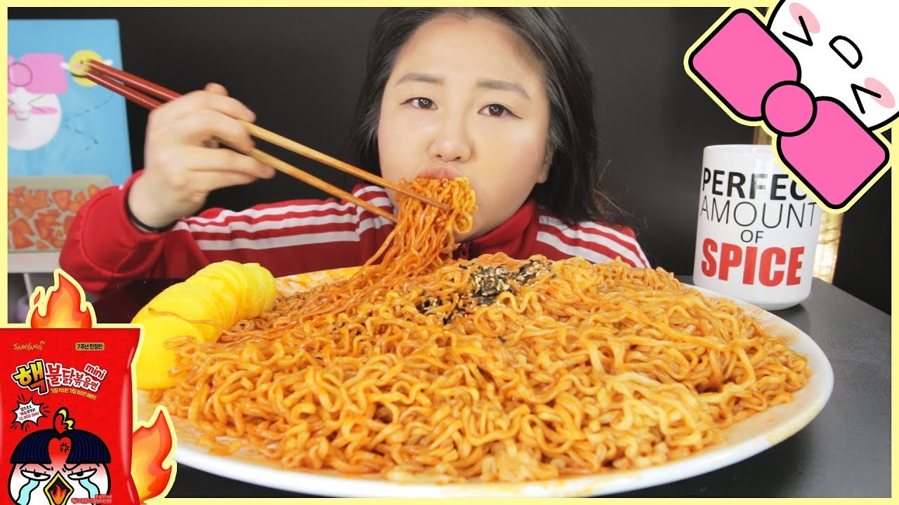 Nuclear Spicy Noodles
 10X SPICY NUCLEAR FIRE MINI NOODLE CHALLENGE l GIVEAWAY