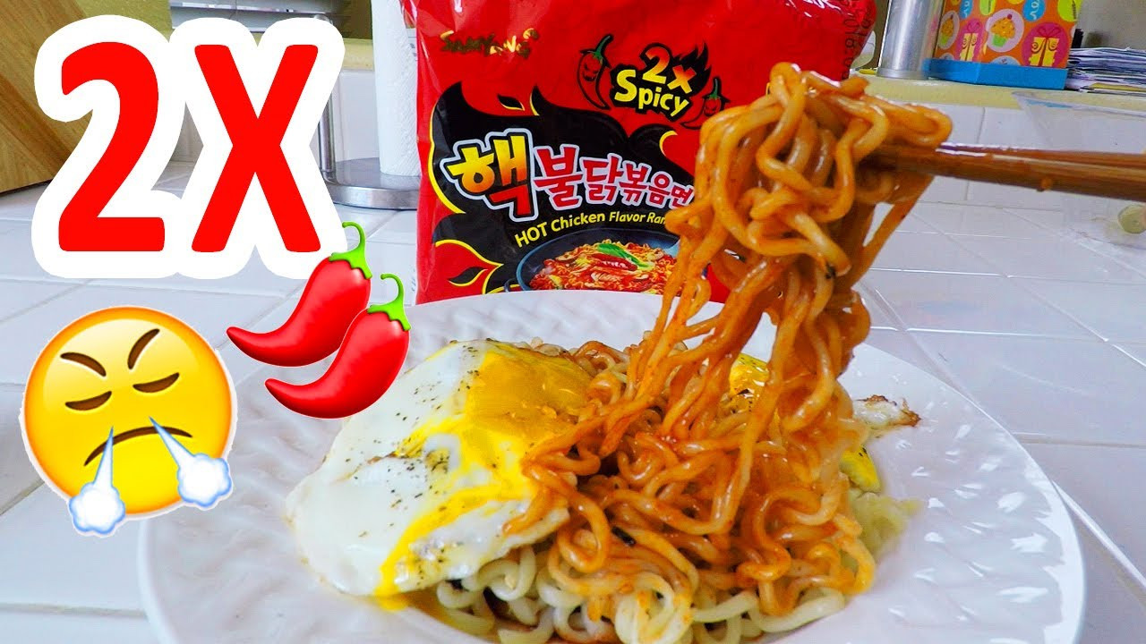 Nuclear Spicy Noodles
 Nuclear Fire Noodles with EGG 2x spicy ramen