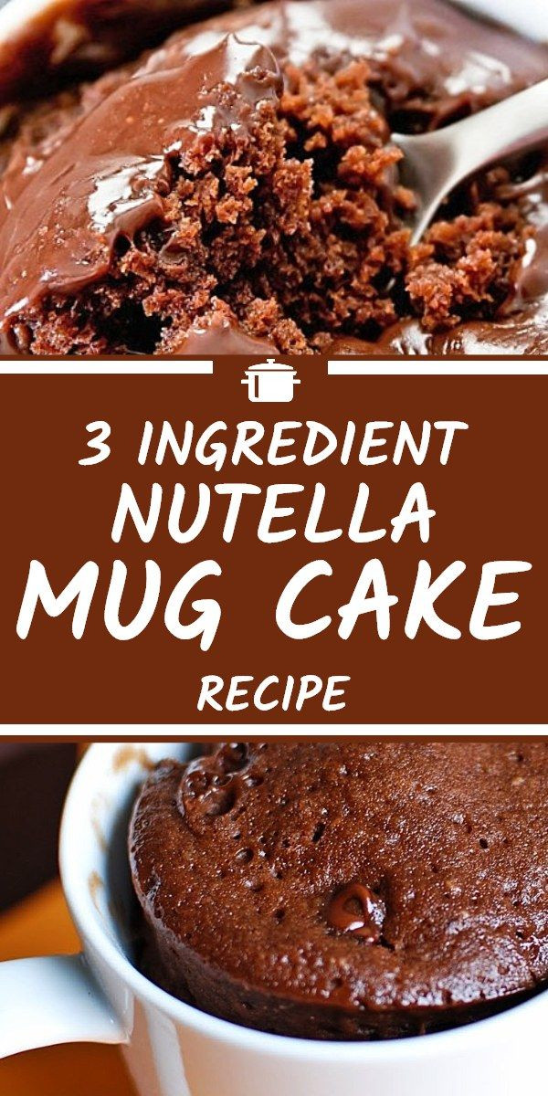 Nutella Mug Cake No Egg
 Nutella Mug Cake Recipe 3 Ingre nts Yummy Recipes