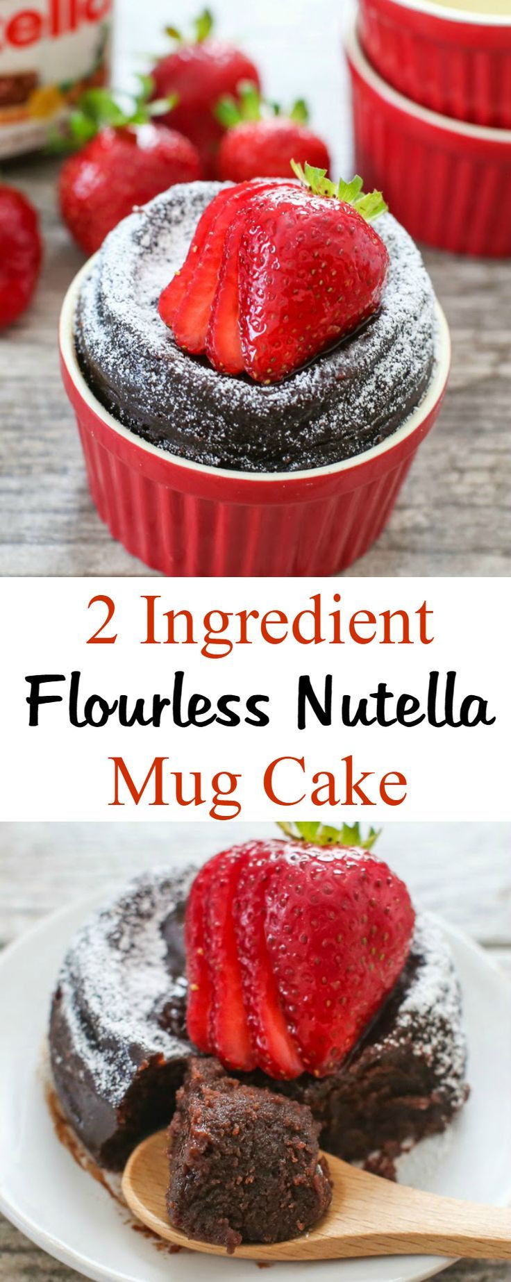 Nutella Mug Cake No Egg
 2 Ingre nt Flourless Nutella Mug Cake Recipe