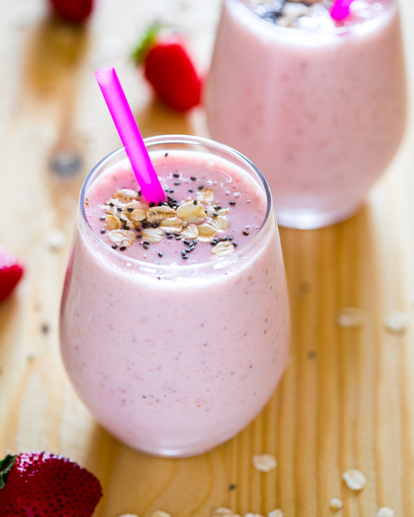 Oatmeal Breakfast Smoothies
 Strawberry Oatmeal Breakfast Smoothie Recipe