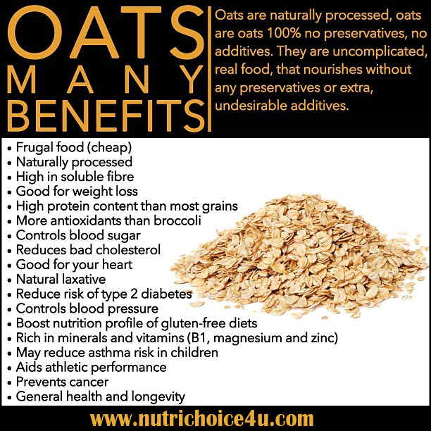 Oats Benefits Weight Loss
 Top 15 benefits of oat meal Nutri Choice 4 U