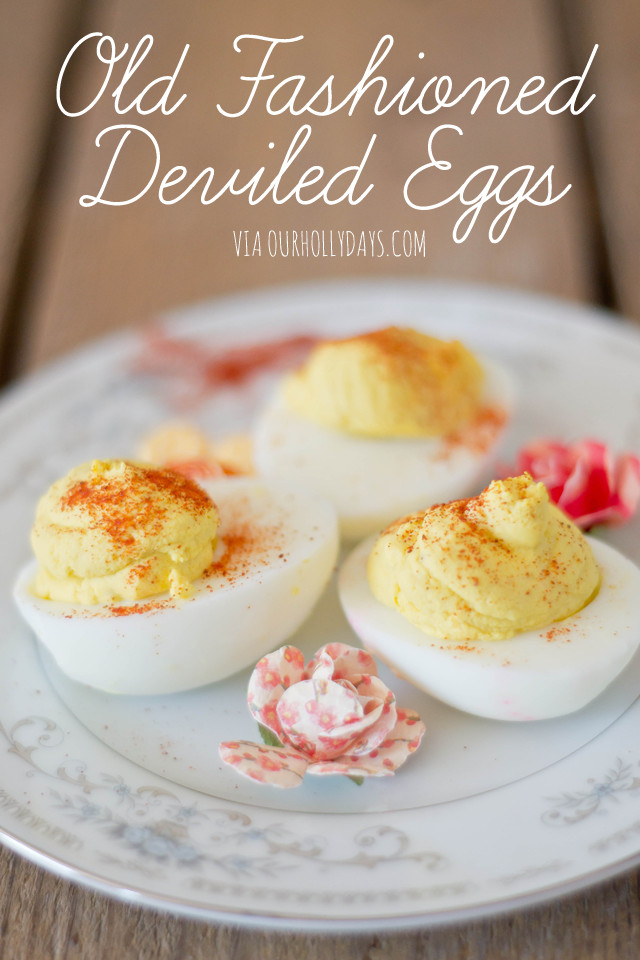 Old Fashioned Deviled Eggs
 OLD FASHIONED DEVILED EGGS