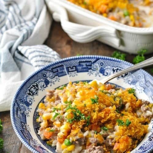Old Fashioned Spanish Rice With Ground Beef
 Hamburger Casserole with Rice Recipe in 2020