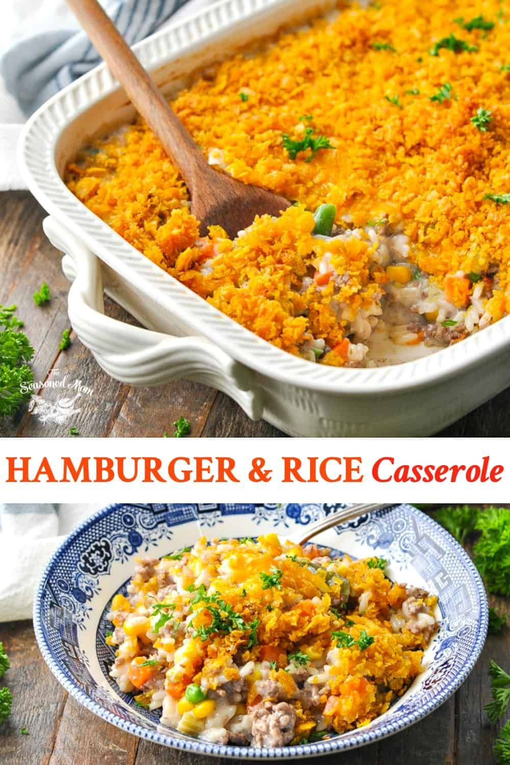 Old Fashioned Spanish Rice With Ground Beef
 Hamburger Casserole with Rice Recipe in 2020