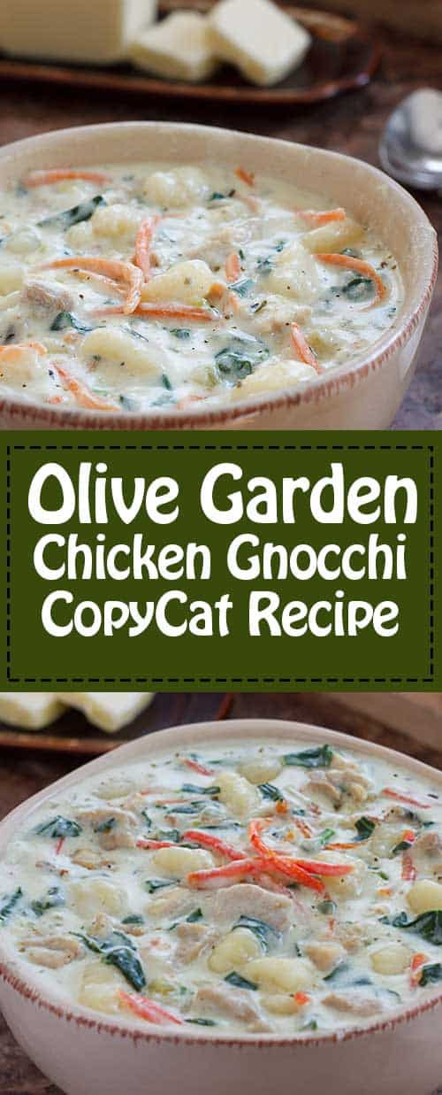 Olive Garden Chicken Gnocchi Soup Copycat Recipe
 Olive Garden Chicken Gnocchi Soup Recipe and Video