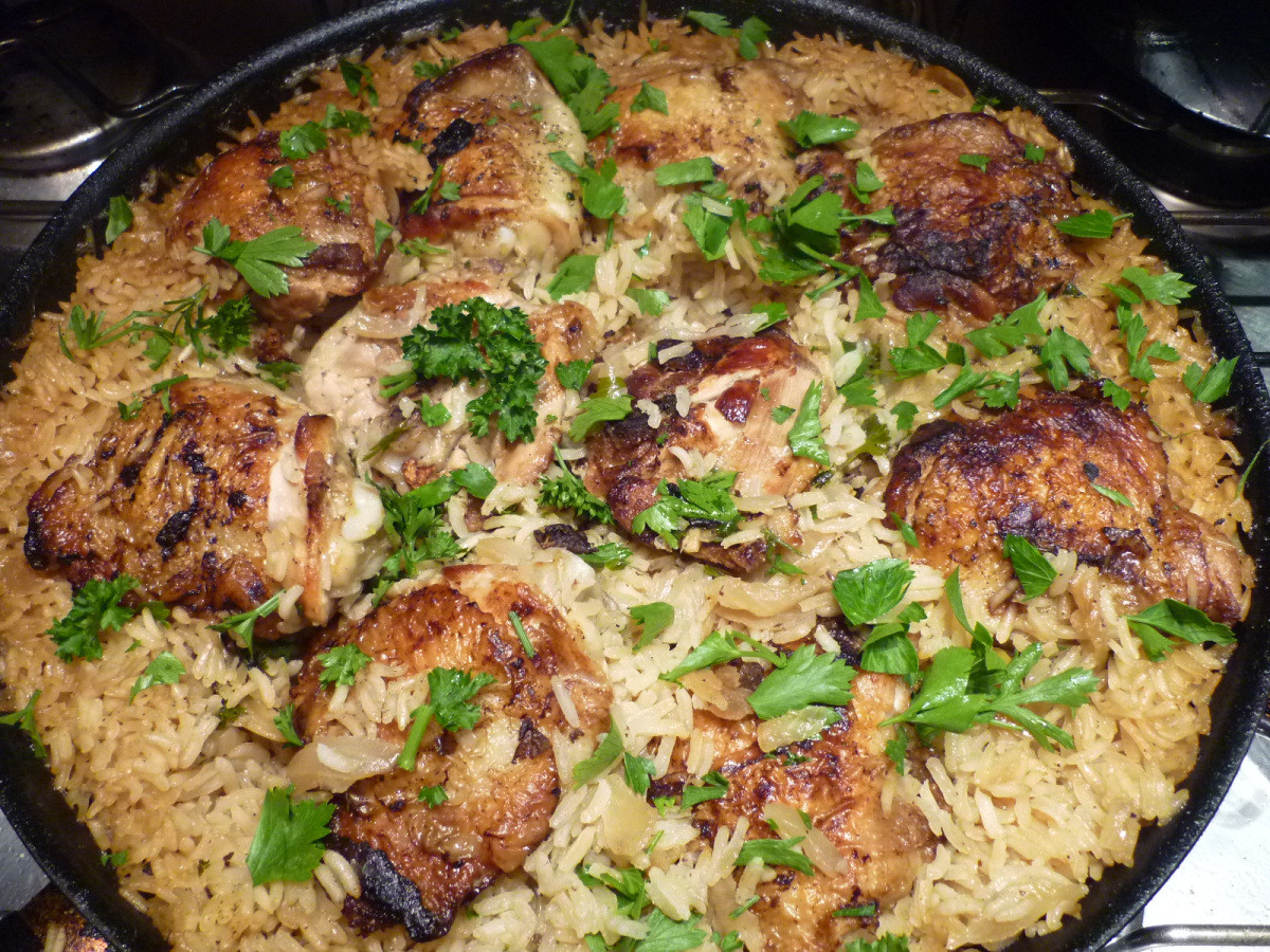One Pot Chicken Thighs And Rice
 e Pot Chicken Thighs and Lemon Rice – COOKING TRIPS