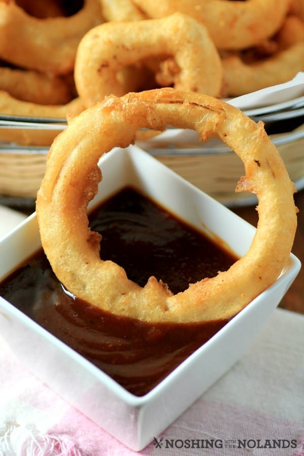 Onion Ring Sauce
 Beer Battered ion Rings with Southern BBQ Sauce
