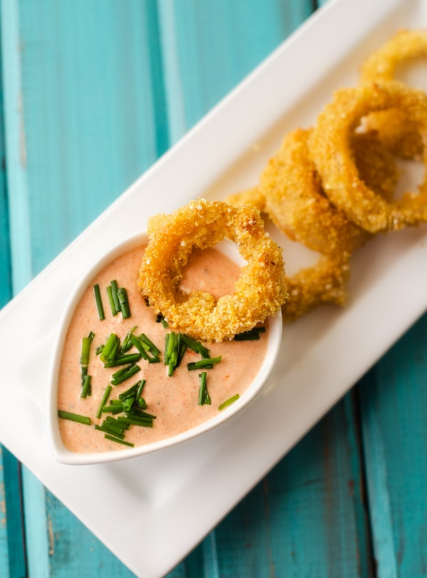 Onion Ring Sauce
 Healthy ion Rings with Spicy Dipping Sauce Wendy Polisi