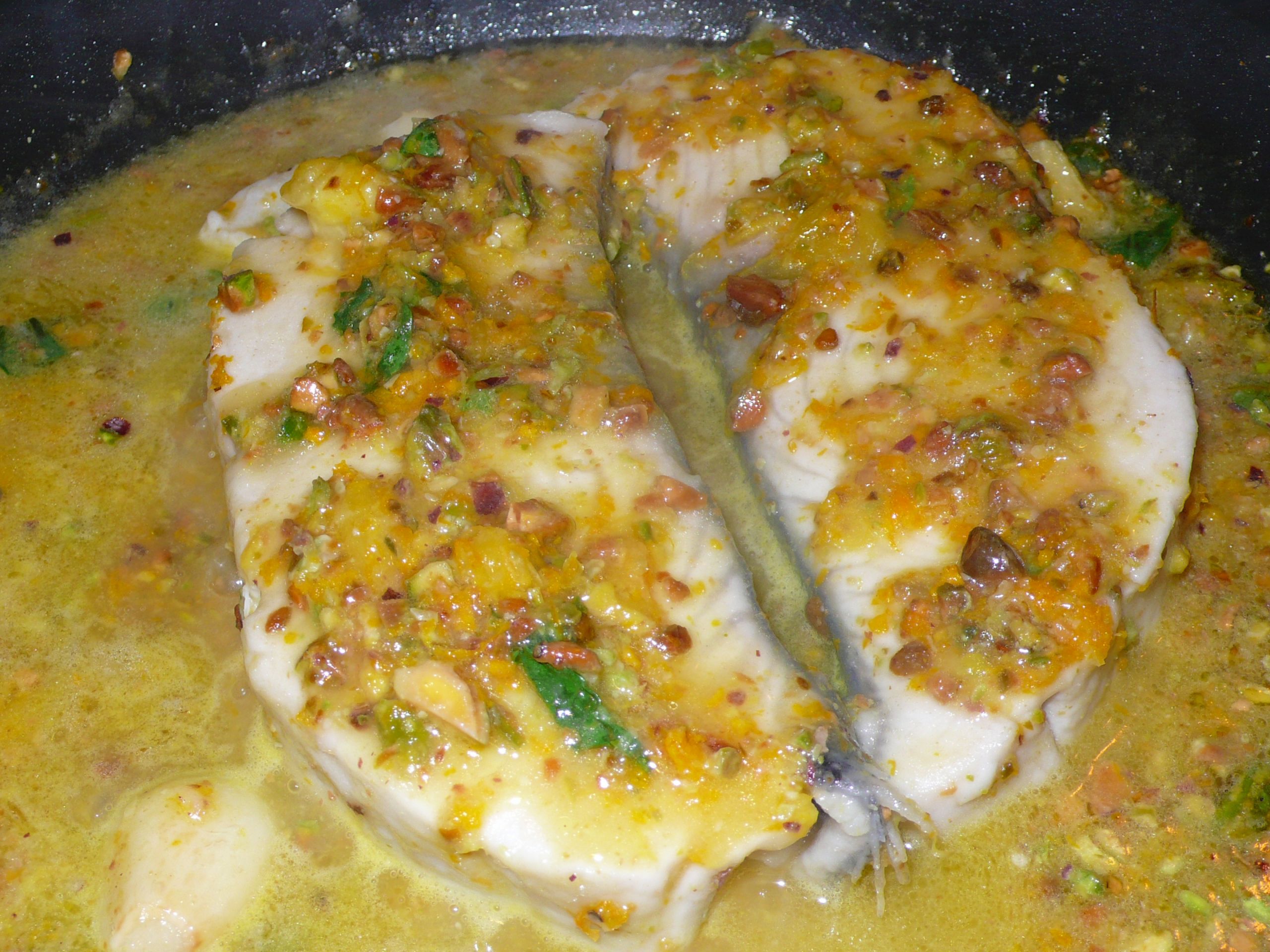 Ono Fish Recipes
 Wahoo with Citrus and Pistachios