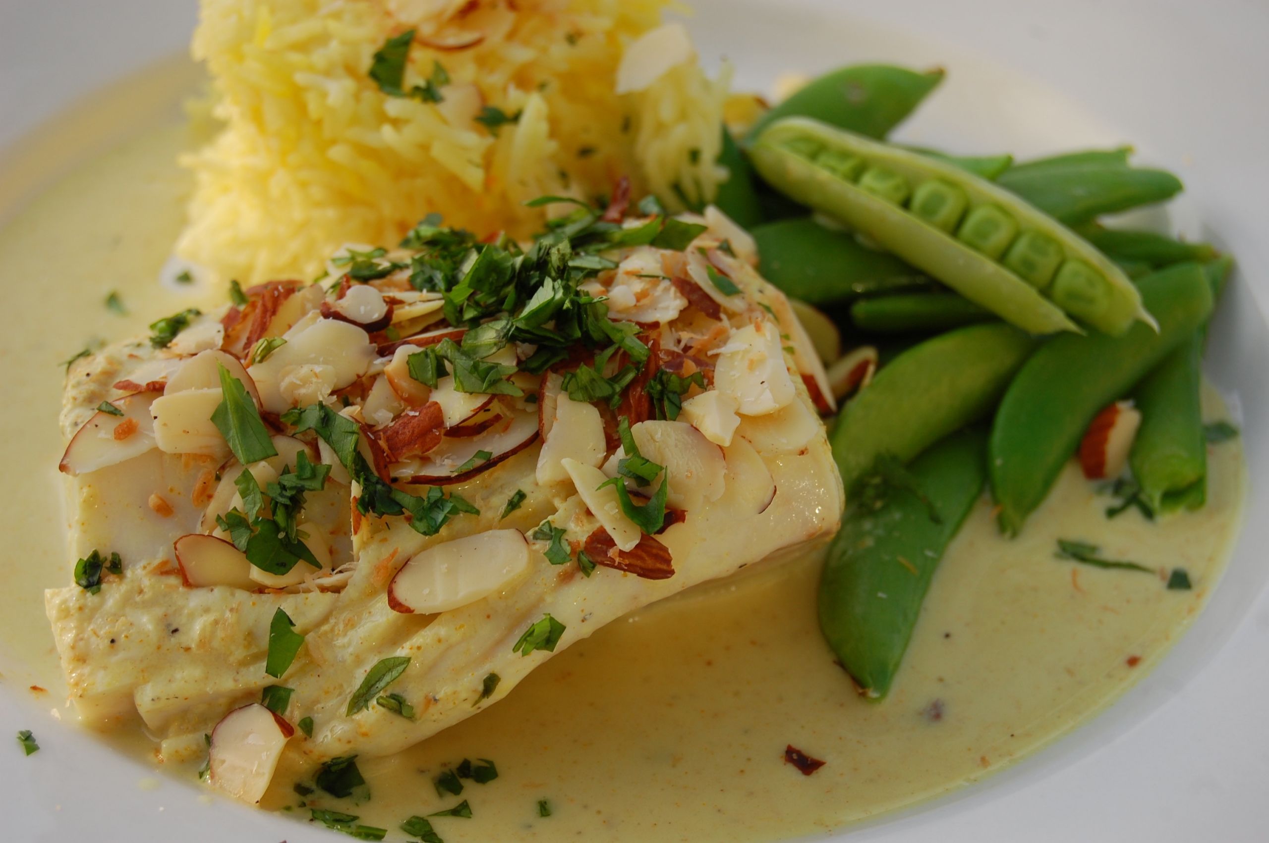 Ono Fish Recipes
 Sous Vide Wahoo with Coconut Curry and Almonds
