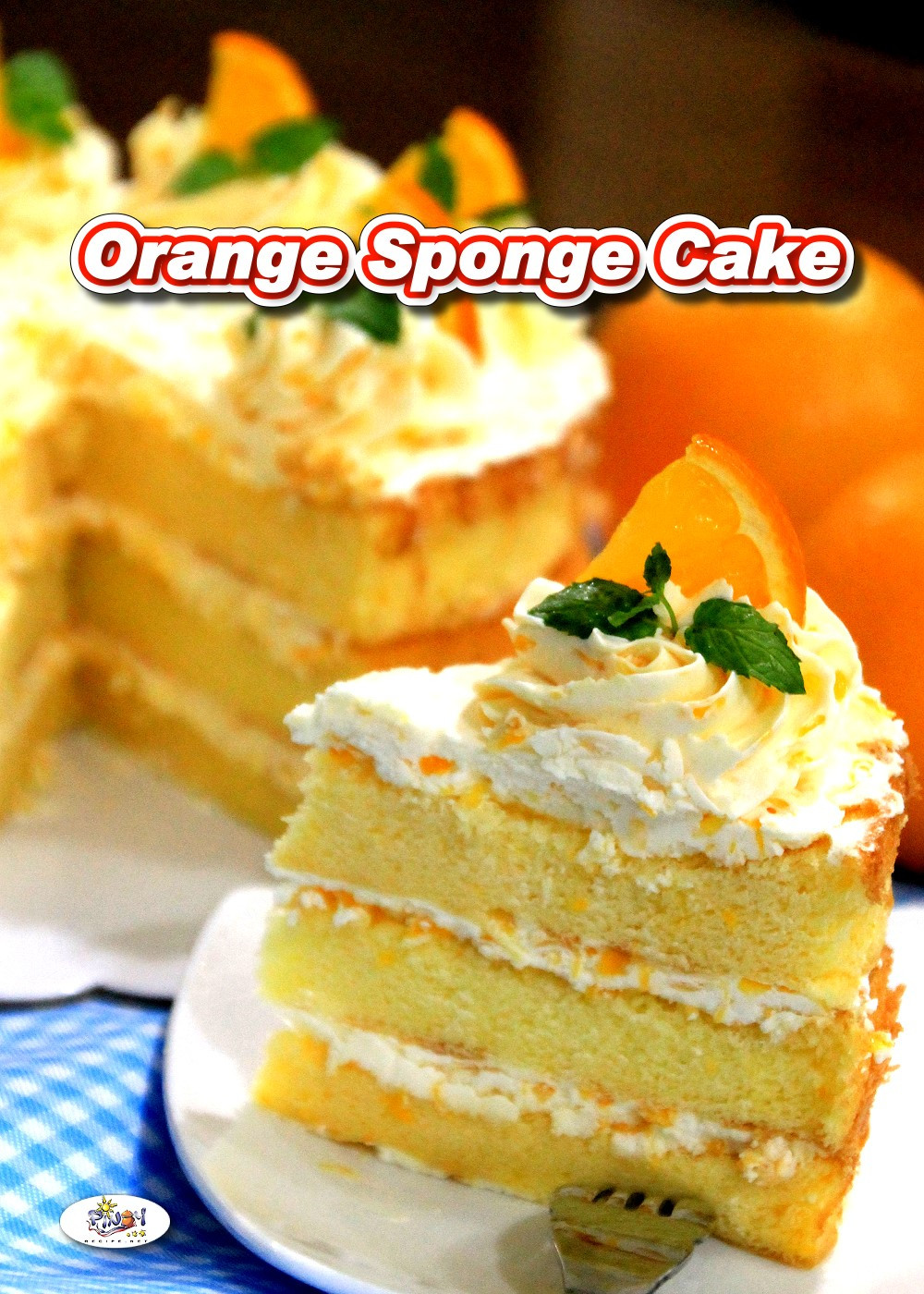 Orange Sponge Cake
 Orange Sponge Cake Recipe
