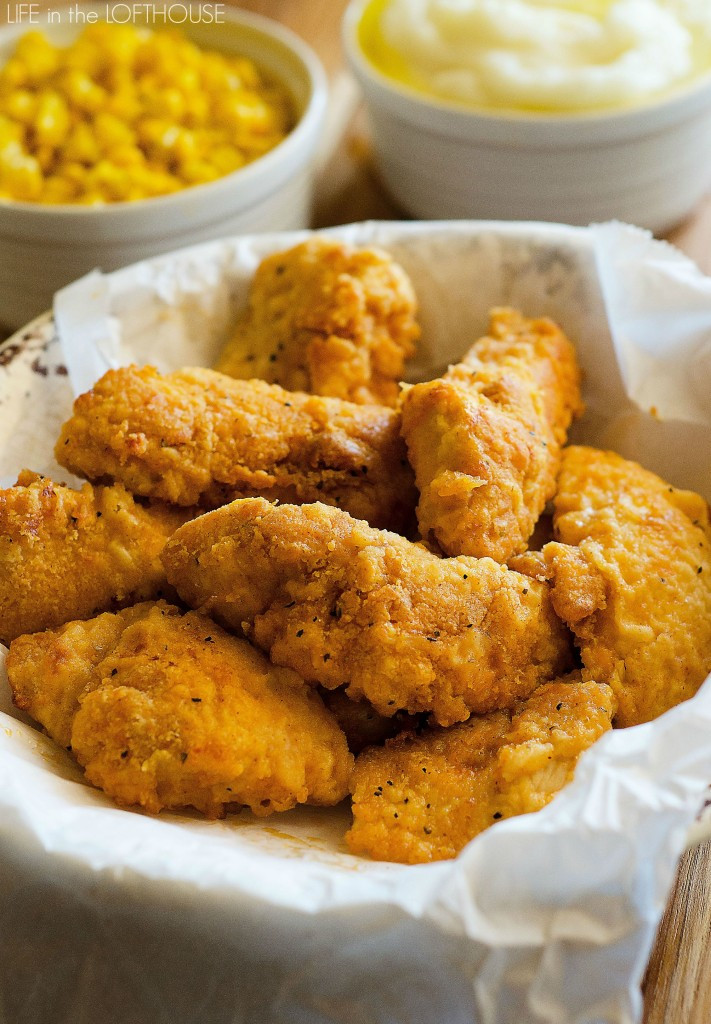 Oven Fried Chicken Strips
 Oven Fried Chicken