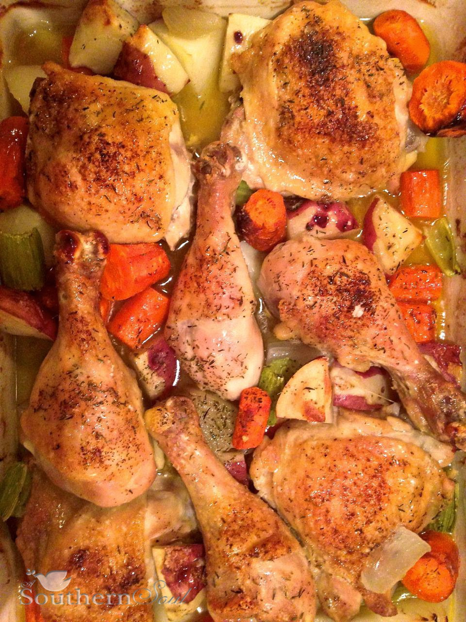 Oven Roasted Chicken And Vegetables
 A Southern Soul Oven Roasted Chicken with Ve ables