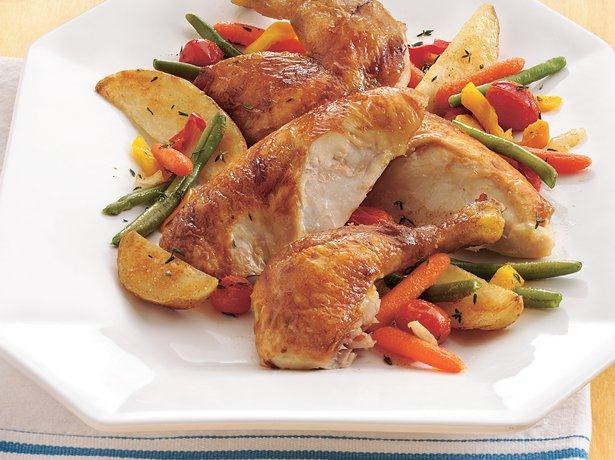 Oven Roasted Chicken And Vegetables
 Oven Roasted Chicken and Ve ables recipe from Betty Crocker