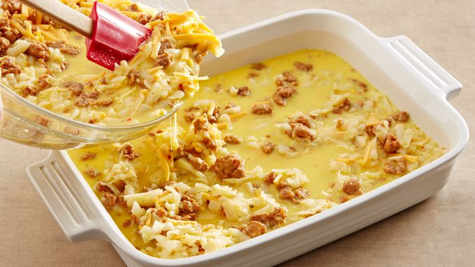 Overnight Breakfast Casserole With Hash Browns And Sausage And Eggs
 Overnight Country Sausage and Hash Brown Casserole Recipe