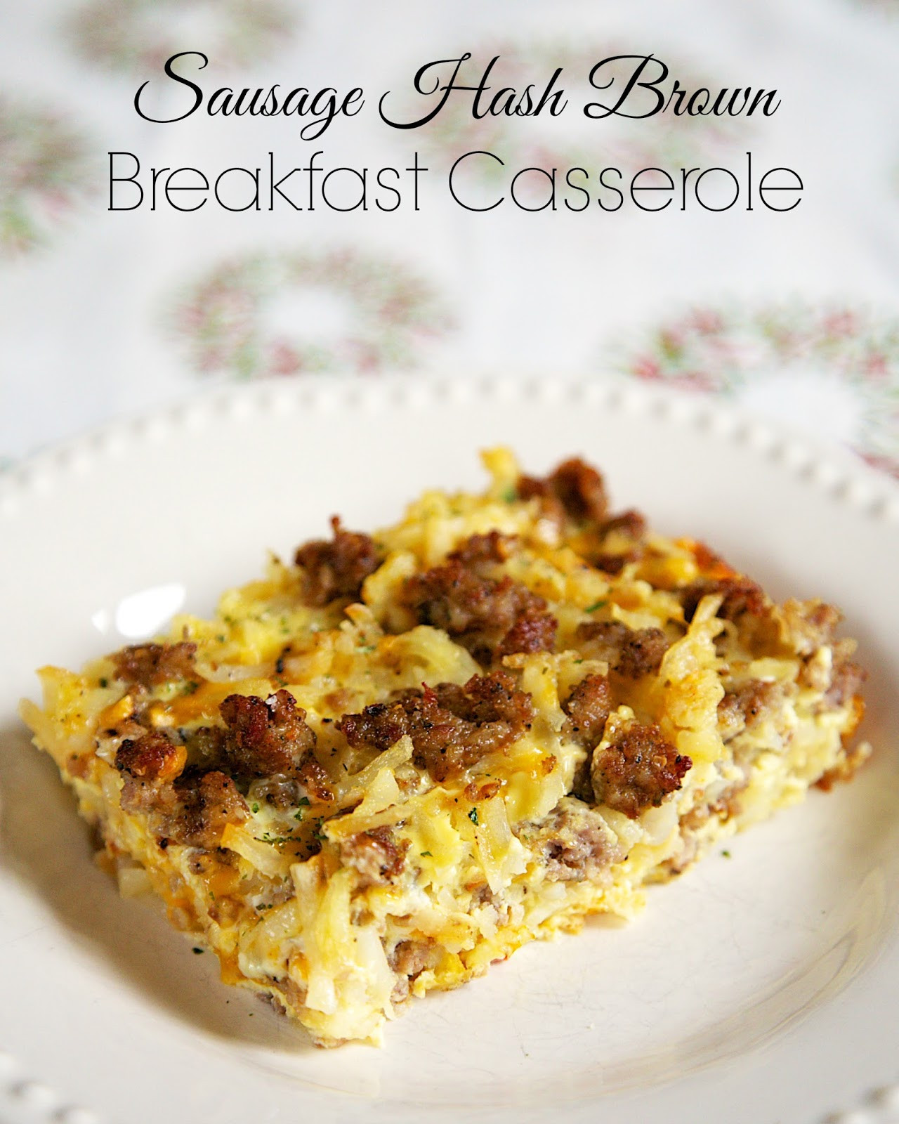 Overnight Breakfast Casserole with Hash Browns and Sausage and Eggs Elegant Sausage Hash Brown Breakfast Casserole