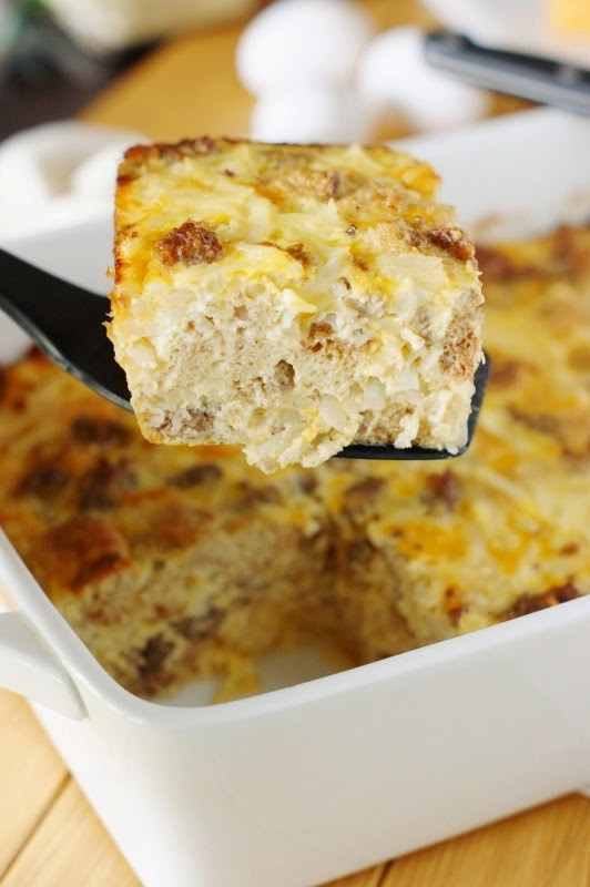 Overnight Breakfast Casserole With Hash Browns And Sausage And Eggs
 Shrimp and Grits Casserole